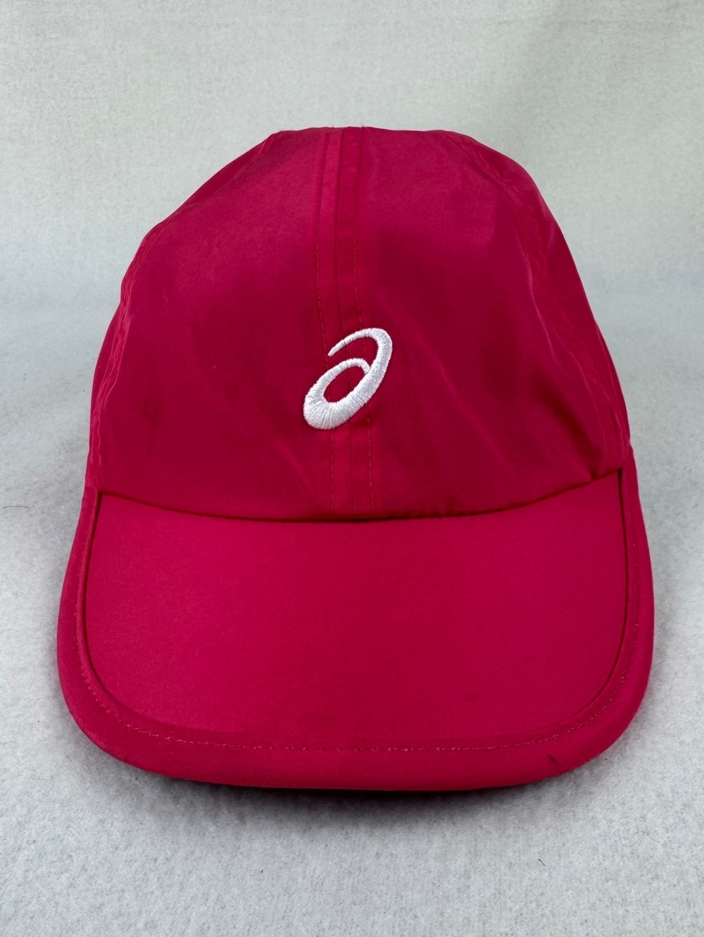 ASICS Pink White One Size Running Performance Baseball Cap
